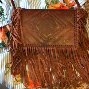 BCBG generation fringe purse